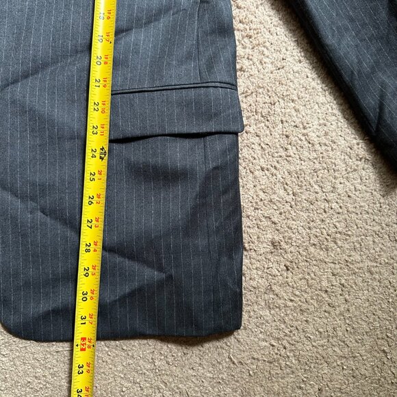 Tommy Hilfiger Blazer Mens 42R 100% Wool Sports Coat 2 Button Close Pockets Grey - Picture 9 of 15